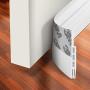 Holikme Door Draft Stopper Under Door Draft Blocker Insulator Door Sweep Weather Stripping Noise Stopper Strong Adhesive White 39'' Length