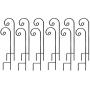 Ashman Shepherd Hook 35 Inch 12 Pack, 1/2 Inch Thick, Made of Premium Metal for Hanging Bird Feeders, Mason Jars, Plant Hangers, Flower Basket, Christmas Lights, Lanterns, Garden Stakes and Weddings