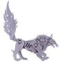 RuiyiF DIY 3D Puzzles Assembly Metal Model Kits for Adult, Detachable 3D Jigsaw Puzzles, Ornament for Desk (Wolf)