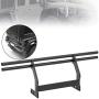 VGEBY RC Rear Bumper, Lightweight Metal Remote Control Vehicle Rear Bumper RC Upgrades Parts Replacement Accessories Fit for Traxxas TRX-4 G500 TRX-6 G63(Black)