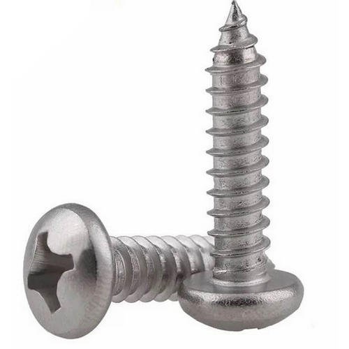 #10 x 1'' Pan Head Sheet Metal Screw - Stainless Steel 18-8, 10 Self-Tapping Type A, Phillips Drive, 1 Inch Length, Fully Threaded, Size: #10 (Quantity: 1000) - Self Tappers - Self Taping Bolts