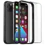 Slim Thin Phone Case Compatible with iPhone 12 Pro Max, Metal Bumper Cover with Soft TPU Inner [No Signal Interference][Support Wireless Charging] Compatible for iPhone 12 Pro Max (Black)