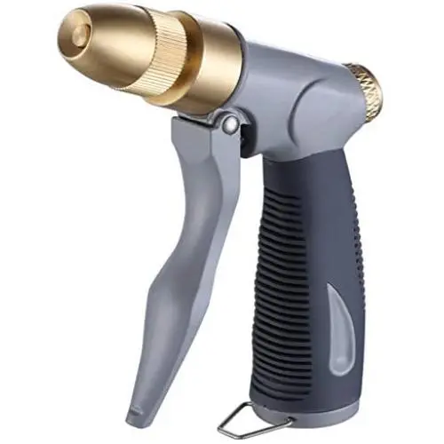 V.C.Formark Garden Hose Nozzle, Heavy Duty Metal Hose Spray Nozzle, Adjustable Multi-Function Water Hose Nozzle for Hand Watering Plants & Lawn, Car Washing, Patio and Pets V.C.Formark Garden Hose Nozzle, Heavy Duty Metal Hose Spray Nozzle, Adjustable Multi-Function Water Hose Nozzle for Hand Watering Plants & Lawn, Car Washing, Patio and Pets