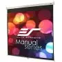 Elite Screens Manual Series, 71-INCH 1:1, Pull Down Manual Projector Screen with AUTO Lock, Movie Home Theater 8K / 4K Ultra HD 3D Ready, 2-Year Warranty, M71XWS1
