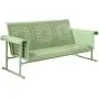 Crosley Furniture CO1028-GR Veranda Retro Outdoor Metal Sofa Glider, Oasis Green Crosley Furniture CO1028-GR Veranda Retro Outdoor Metal Sofa Glider, Oasis Green