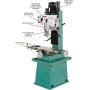 Grizzly Industrial G0755-10'' x 32'' 2 HP HD Mill/Drill with Stand and Power Feed