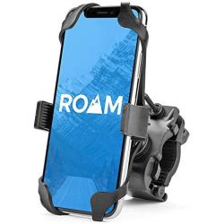 Roam Universal Premium Bike Phone Mount for Motorcycle - Bike Handlebars, Adjustable, Fits iPhone 12, 12Pro 11, X, XR, 8 | 8 Plus, 7 | 7 Plus | Galaxy, S10, S9, S8, Holds Phones Up to 3.5'' Wide