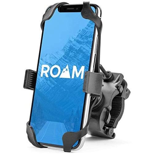 Roam Universal Premium Bike Phone Mount for Motorcycle - Bike Handlebars, Adjustable, Fits iPhone 12, 12Pro 11, X, XR, 8 | 8 Plus, 7 | 7 Plus | Galaxy, S10, S9, S8, Holds Phones Up to 3.5'' Wide