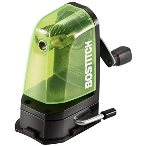 Bostitch Office Multi-Mount Manual Pencil Sharpener, Vacuum Mount or Screw Mount, Green (MPS2-GRN) (MPS2-Green)