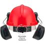 NoCry 6-in-1 Industrial Forestry Safety Helmet and Hearing Protection System with Two Protective Visors