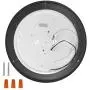 LB72160 LED Flush Mount Ceiling Light, 12 inch, 15W (150W Equivalent) Dimmable 1200lm, 5000K Daylight, Oil Rubbed Bronze Round Lighting Fixture for Kitchen,Hallway,Bathroom,Stairwell