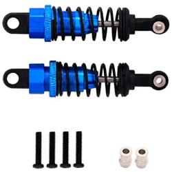 ZYCST 2PCS Alloy Aluminum Shock Absorber Replacement Upgrade Parts for WLtoys 1/18 RC Car A949 A959 A969 A979 K929 A959-b A969-b A979-b K929-b Metal Upgrade Accessories (Blue)