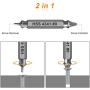 Damaged&Stripped Screw Extractor Remover Tool and Drill Bit Set. Broken Bolt Extractor and Screw Remover Set of 6 Pcs