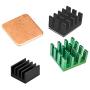 Easycargo Raspberry Pi Heatsink Fan Kit for Cooling Cooler Raspberry Pi 4 B, 3, Pi 2, Pi Model B+ (Green 2 Set)