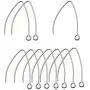 80pcs Stainless Steel Dangle Open V Shape Hoop Earrings Hooks Findings for DIY Jewellery Making Earrings Findings (10688) 80pcs Stainless Steel Dangle Open V Shape Hoop Earrings Hooks Findings for DIY Jewellery Making Earrings Findings (10688)