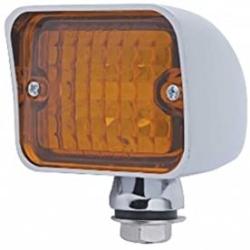 United Pacific (2) Amber 6 LED Hot Rod Classic Car Park Turn Signal Lights/Chrome Metal Base