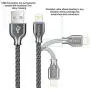 Lightning Cable,[MFi Certified]Fantany Durable Metal USB Lightning Charging Cable for iPhone 12,12 Mini,12 Pro,12 Pro Max,11,11 Pro,11 Pro Max,XS,SE,iPad Mini,iPad Air,iPod Touch (3.3ft, Black)