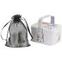 HRX Package 100pcs Black Organza Gift Bags 4 x 6 inches Wedding Christmas Favors Jewelry Pouches