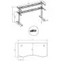 ApexDesk Elite Series 60'' W Electric Height Adjustable Standing Desk, Red Apple Top, Black Frame ApexDesk Elite Series 60'' W Electric Height Adjustable Standing Desk, Red Apple Top, Black Frame