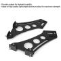 Qii lu Spoiler Mount Brackets, 10'' Universal Car CNC Aluminum Alloy Rear Wing Trunk Racing Tail Spoiler Legs Mount Brackets