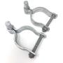 Pressed Steel Chain Link Fence Post Hinge w/Bolt - (2 Sets Pack) (2-3/8'') Pressed Steel Chain Link Fence Post Hinge w/Bolt - (2 Sets Pack) (2-3/8'')