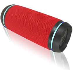 Morpheus 360 Sound Ring Portable Bluetooth Speaker Loud Wireless Waterproof Speaker IPX6 360 Immersive Audio Deep Bass Dual Pairing Rugged/Outdoors/Pool/Hot Tub BT5750RED