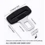Car Seat Belt Clip,Mars Space Universal Seat Belt Buckle Silencer Auto Metal Seat Belts Clip (2 Pack) END-Ding Drive in Peace & Quiet (BLACK) Car Seat Belt Clip,Mars Space Universal Seat Belt Buckle Silencer Auto Metal Seat Belts Clip (2 Pack) END-Ding Drive in Peace & Quiet (BLACK)