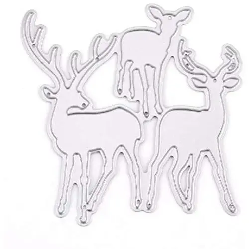 Three Pieces Deers Metal Die Cuts Forest Animal Cutting Dies Cut Stencils for DIY Embossing Photo Decorative Paper Dies Scrapbooking Card Making Three Pieces Deers Metal Die Cuts Forest Animal Cutting Dies Cut Stencils for DIY Embossing Photo Decorative Paper Dies Scrapbooking Card Making