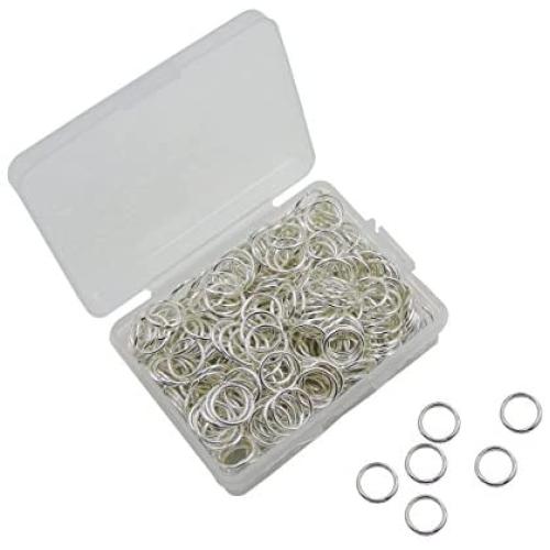 500Pcs 10mm Silver Open Jump Rings Open Connectors Circle Metal Findings