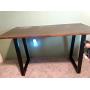 Metal Table Leg Desk Legs 28’’ Height 17.7’’ Wide Furniture Legs,Dining Table Legs,Metal Legs for Table Desk,Office Table Legs(Black)