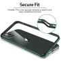 ESR Bumper Case Compatible for iPhone 11 Pro Max, Metal Frame Armor with Soft Inner Bumper [Zero Signal Interference] [Raised Edge Protection] for iPhone 11 Pro Max 6.5''(2019), Dark Green