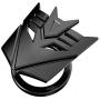 Transformers car one-Button Start Button Protective Cover Interior Modification Ignition Device Switch Metal Decorative Stickers (Black)