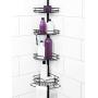 Zenna Home 2161HB Shower Tension Pole Caddy, Bronze