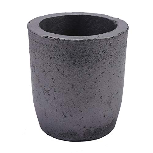 Nisorpa Durable Foundry Silicon Graphite Crucible 12KG Graphite Crucibles Copper Casting Cup Furnace Coke Oven Electric Torch Lab Supply Melting Casting Refining Gold Silver Copper Brass Aluminum