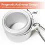 Anley 1.25'' Aluminum Flagpole Mounting Rings Set - Anti Wrap 360° Rotatable Ring with Carabiners - Ideal for 1-1/4 Inch Diameter Flag Pole & Flag with 2 Grommets(Silver, Pack of 2) Anley 1.25'' Aluminum Flagpole Mounting Rings Set - Anti Wrap 360° Rotatable Ring with Carabiners - Ideal for 1-1/4 Inch Diameter Flag Pole & Flag with 2 Grommets(Silver, Pack of 2)