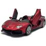 Lmoy 1:32 Scale Die-cast Super Sports Car Lambo Aventador J Pull Back Cabriolet Metal Model Toy Car with Light & Sound Gift for Children (red)
