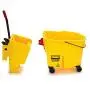 Rubbermaid Commercial WaveBrake 2.0 44 QT Side-Press Mop Bucket and Wringer with Foot Drain, Yellow (FG618688YEL) Rubbermaid Commercial WaveBrake 2.0 44 QT Side-Press Mop Bucket and Wringer with Foot Drain, Yellow (FG618688YEL)