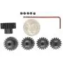 32P Hardened Pinion Gear Set 1/8 inch Hole 17T 18T 19T 20T 21T with Hex Key (Compatible with 0.8 Metric Pitch) 32P Hardened Pinion Gear Set 1/8 inch Hole 17T 18T 19T 20T 21T with Hex Key (Compatible with 0.8 Metric Pitch)