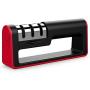 Upgraded Kitchen Knife Sharpener, Ulwae 3-Stage Chef Knife Sharpener to Restore Non-Serrated Knife Blades Quickly, Safely, and Easy to Use for Kitchen, Camping & Hiking