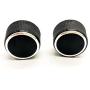 Kerman 2 PC Rear Radio Audio Volume Control Knob Dial Tuner for 07-13 Chevy Tahoe Chevrolet Silverado GMC Acadia Sierra Denali Yukon GM 22912547 Radio Repair Kit Replacement Button.