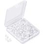 Silicone Earring Backs Earring Backings Soft Clear Ear Safety Back Pads Backstops Bullet Clutch Stopper Replacement for Fish Hook Earring Studs Hoops Diameter 4mm (1200PCS/600Pairs)
