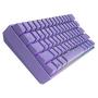 GK61s Mechanical Gaming Keyboard - 61 Keys Multi Color RGB Illuminated LED Backlit Wired Programmable for PC/Mac Gamer (Gateron Mechanical Black, Lavender)