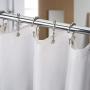 Amazer Shower Curtain Hooks Rings, Rust-Resistant Metal Double Glide Shower Hooks for Bathroom Shower Rods Curtains, Nickel, Set of 12 Rings
