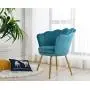 Chairus Living Room Chair, Mid Century Modern Retro Leisure Velvet Accent Chair with Golden Metal Legs, Vanity Chair for Bedroom Dresser, Upholstered Guest Chair, Light Blue Chairus Living Room Chair, Mid Century Modern Retro Leisure Velvet Accent Chair with Golden Metal Legs, Vanity Chair for Bedroom Dresser, Upholstered Guest Chair, Light Blue