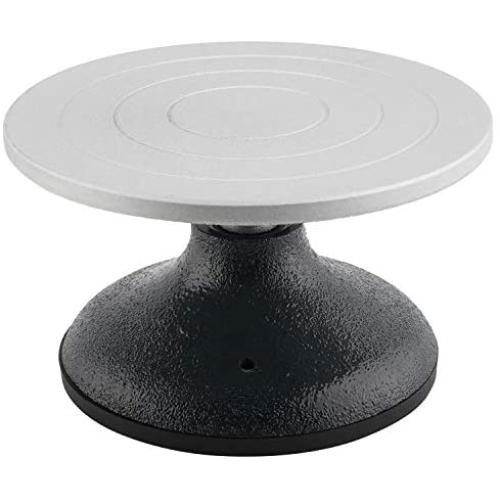 YaeMarine 7'' Diameter Sculpting Wheel Heavy Duty Metal Pottery Decorating Banding Wheel,Joined with A Heavy-Duty Ball Bearing