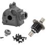 F Fityle 1:14 Upgrade Metal Gear Box Shell and Differential RC Car Part for Wltoys144001 Buggy Accessories - Titanium