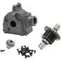 Tongina Metal Gearbox Housing Cover Shell & Differential RC Buggy Car Accessoires for Wltoys 144001 1:14 Scale Model Truggy Upgrade Parts - Titanium Tongina Metal Gearbox Housing Cover Shell & Differential RC Buggy Car Accessoires for Wltoys 144001 1:14 Scale Model Truggy Upgrade Parts - Titanium