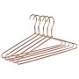 10 Sturdy Cooper Rose-Gold Metal Coat Hangers Heavy Duty Suit Hangers (10)