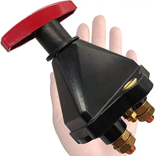 12-48 V High Current Metal Battery Disconnect Switch, Ampper Battery Master Switch Isolator for Large Current Power Disconnect Cut Off (On/Off) 12-48 V High Current Metal Battery Disconnect Switch, Ampper Battery Master Switch Isolator for Large Current Power Disconnect Cut Off (On/Off)