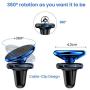 FLOVEME Magnetic Phone Car Mount Holder - Car Air Vent Magnet Cell Phone Holder for Car Strong N52 Magnetic Car Phone Mount with 4 Pcs Metal Plate Compatible with iPhone 12 Pro 11 Samsung Google LG